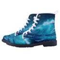 Tsunami Waves Ocean Sea Nautical Nature Water Kid s High-Top Canvas Sneakers View2