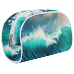 Waves Ocean Sea Tsunami Nautical Painting Make Up Case (medium)