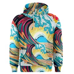 Waves Ocean Sea Tsunami Nautical Arts Men s Core Hoodie by uniart180623