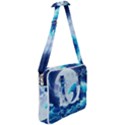 Waves Ocean Sea Tsunami Nautical Blue Cross Body Office Bag View2