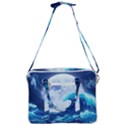 Waves Ocean Sea Tsunami Nautical Blue Cross Body Office Bag View3