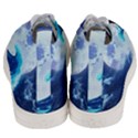 Waves Ocean Sea Tsunami Nautical Blue Men s Mid-Top Canvas Sneakers View4