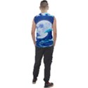 Waves Ocean Sea Tsunami Nautical Blue Men s Regular Tank Top View2