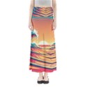 Waves Ocean Sea Tsunami Nautical Art Nature Full Length Maxi Skirt View1