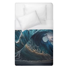 Tsunami Waves Ocean Sea Water Rough Seas Duvet Cover (single Size) by uniart180623