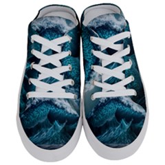 Tsunami Waves Ocean Sea Water Rough Seas Half Slippers by uniart180623