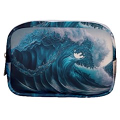 Tsunami Waves Ocean Sea Water Rough Seas Make Up Pouch (small) by uniart180623