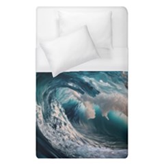 Tsunami Waves Ocean Sea Water Rough Seas Duvet Cover (single Size) by uniart180623