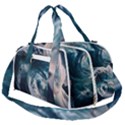 Tsunami Waves Ocean Sea Water Rough Seas Burner Gym Duffel Bag View2