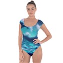 Tsunami Tidal Wave Ocean Waves Sea Nature Water Short Sleeve Leotard  View1