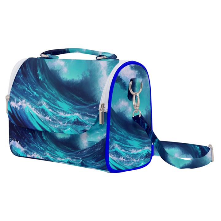 Tsunami Tidal Wave Ocean Waves Sea Nature Water Satchel Shoulder Bag