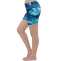 Tsunami Tidal Wave Ocean Waves Sea Nature Water Lightweight Velour Yoga Shorts View2