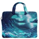 Tsunami Tidal Wave Ocean Waves Sea Nature Water MacBook Pro 13  Double Pocket Laptop Bag View2