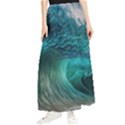 Tsunami Waves Ocean Sea Water Rough Seas Maxi Chiffon Skirt View1