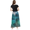 Tsunami Waves Ocean Sea Water Rough Seas Maxi Chiffon Skirt View2