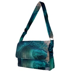 Tsunami Waves Ocean Sea Water Rough Seas Full Print Messenger Bag (s) by uniart180623