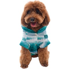 Waves Ocean Sea Tsunami Nautical Blue Sea Dog Coat by uniart180623