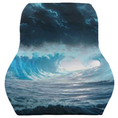 Thunderstorm Storm Tsunami Waves Ocean Sea Car Seat Back Cushion  by uniart180623