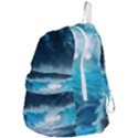 Thunderstorm Storm Tsunami Waves Ocean Sea Foldable Lightweight Backpack View4