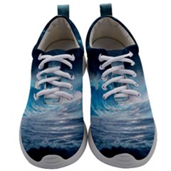 Thunderstorm Storm Tsunami Waves Ocean Sea Mens Athletic Shoes by uniart180623