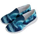 Moonlight High Tide Storm Tsunami Waves Ocean Sea Women s Lightweight Slip Ons View2