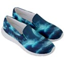 Moonlight High Tide Storm Tsunami Waves Ocean Sea Women s Lightweight Slip Ons View3