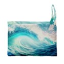 Tsunami Waves Ocean Sea Nautical Nature Water Nature Premium Foldable Grocery Recycle Bag View3