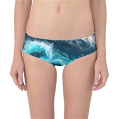 Thunderstorm Tsunami Tidal Wave Ocean Waves Sea Classic Bikini Bottoms by uniart180623