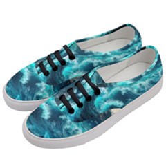 Thunderstorm Tsunami Tidal Wave Ocean Waves Sea Women s Classic Low Top Sneakers by uniart180623