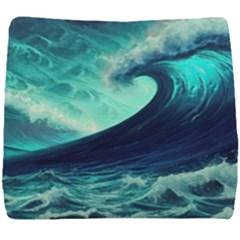 Ai Generated Waves Ocean Sea Tsunami Nautical Fantasy Seat Cushion by uniart180623