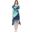 Ai Generated Waves Ocean Sea Tsunami Nautical Fantasy High Low Boho Dress View1