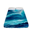 Ai Generated Waves Ocean Sea Tsunami Nautical Sea Fitted Sheet (Full/ Double Size) View1