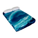 Ai Generated Waves Ocean Sea Tsunami Nautical Sea Fitted Sheet (Full/ Double Size) View2