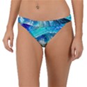 Tsunami Waves Ocean Sea Nautical Nature Water Painting Band Bikini Bottoms View1