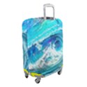 Tsunami Waves Ocean Sea Nautical Nature Water Painting Luggage Cover (Small) View2