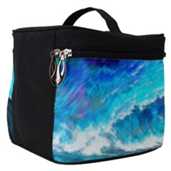 Tsunami Waves Ocean Sea Nautical Nature Water Painting Make Up Travel Bag (small) by uniart180623