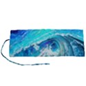 Tsunami Waves Ocean Sea Nautical Nature Water Painting Roll Up Canvas Pencil Holder (S) View1