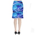 Tsunami Tidal Wave Ocean Waves Sea Nature Water Blue Short Mermaid Skirt View2