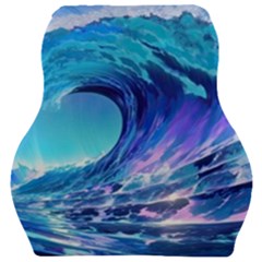 Tsunami Tidal Wave Ocean Waves Sea Nature Water Blue Car Seat Velour Cushion  by uniart180623