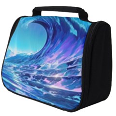 Tsunami Tidal Wave Ocean Waves Sea Nature Water Blue Full Print Travel Pouch (big) by uniart180623