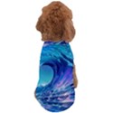 Tsunami Tidal Wave Ocean Waves Sea Nature Water Blue Dog T-Shirt View2