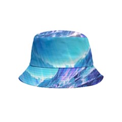 Tsunami Tidal Wave Ocean Waves Sea Nature Water Blue Bucket Hat (kids) by uniart180623