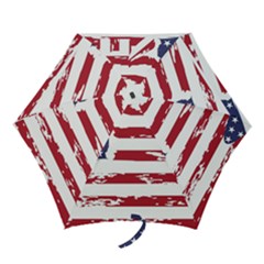 Flag Usa Unite Stated America Mini Folding Umbrellas by uniart180623