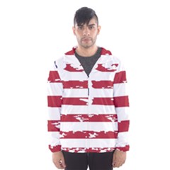 Flag Usa Unite Stated America Men s Hooded Windbreaker by uniart180623