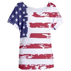 Flag Usa Unite Stated America Women s Oversized Tee by uniart180623