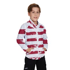 Flag Usa Unite Stated America Kids  Windbreaker by uniart180623