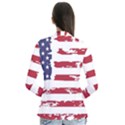 Flag Usa Unite Stated America Drape Collar Cardigan View2