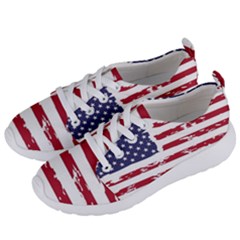 Flag Usa Unite Stated America Women s Lightweight Sports Shoes by uniart180623