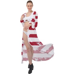 Flag Usa Unite Stated America Maxi Chiffon Beach Wrap by uniart180623