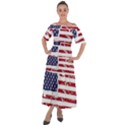 Flag Usa Unite Stated America Shoulder Straps Boho Maxi Dress  View1